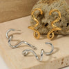 Wholesale Women's Creative Exquisite Line Spiral Geometric Stainless Steel Vacuum Plating Earrings