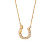 Wholesale Women's Creative Personality Pendant Necklace Stainless Steel Electroplated 18K Gold Horseshoe U Shaped