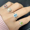Wholesale Women's Crystal And 925 Sterling Silver Geometric Style Necklace Pendant Set With Gems And Cross Chain