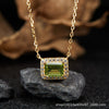 Wholesale Women's Crystal And 925 Sterling Silver Geometric Style Necklace Pendant Set With Gems And Cross Chain