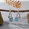 Wholesale Women's Crystal And 925 Sterling Silver Geometric Style Necklace Pendant Set With Gems And Cross Chain
