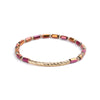Wholesale Women's Crystal Beaded Geometric Bracelet Jewelry Made Of Golden Copper