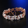 Wholesale Women's Crystal Bracelet With Drop Shape Made Of Environmental Protection Copper And Glass