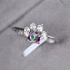 Wholesale Women's Cute Animal Series Copper Ring With Cat Claw And Cat Footprints Electroplated