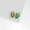 Wholesale Women's Cute Fresh Simple Fashion S925 Sterling Silver Garden Vegetable Earrings With Electroplating