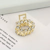 Wholesale Women's Cute Pearl Rhinestone Side Hair Clip Hair Accessories With Electroplating Treatment