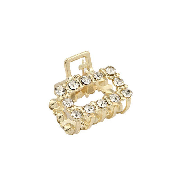 Wholesale Women's Cute Pearl Rhinestone Side Hair Clip Hair Accessories With Electroplating Treatment