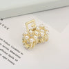 Wholesale Women's Cute Pearl Rhinestone Side Hair Clip Hair Accessories With Electroplating Treatment