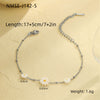 Wholesale Women's Daisy Pearl Stainless Steel 18K Electroplated Geometric Fashion Jewelry Bracelet