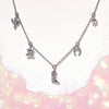 Wholesale Women's Denim Pendant Necklace Copper Mixed Gem Inlay Geometric Horseshoe Cowboy Hat Electroplating