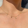 Wholesale Women's Denim Pendant Necklace Copper Mixed Gem Inlay Geometric Horseshoe Cowboy Hat Electroplating
