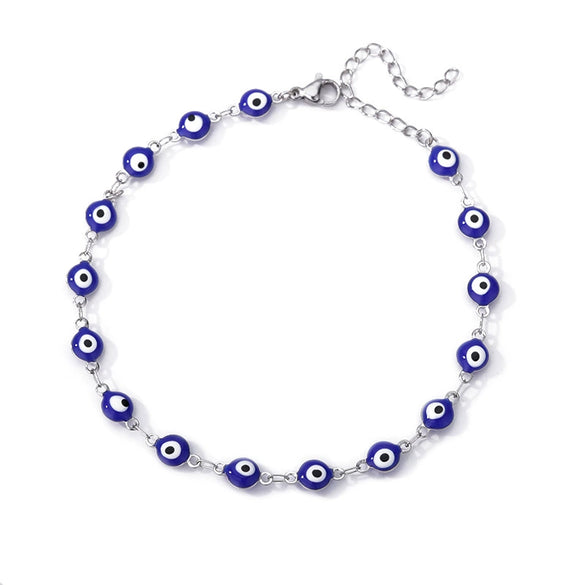 Wholesale Women's Devil's Eye Anklet Copper Foot Accessories