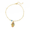 Wholesale Women's Devil's Eye Anklet Copper Foot Accessories