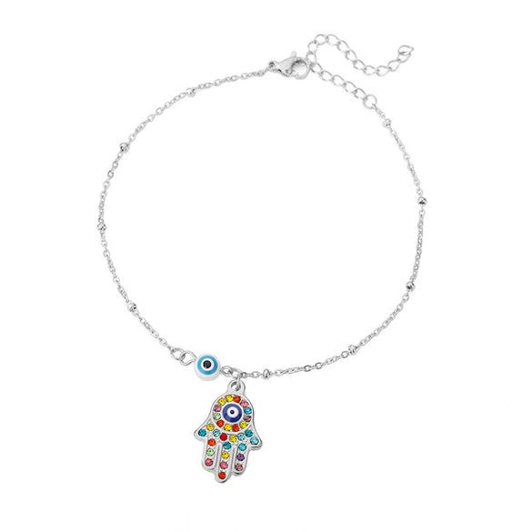 Wholesale Women's Devil's Eye Anklet Copper Foot Accessories