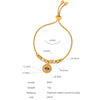 Wholesale Women's Devil's Eye Titanium Steel Bracelet With Geometric Design And Inlaid Zircon Electroplating