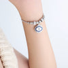 Wholesale Women's Devil's Eye Titanium Steel Bracelet With Geometric Design And Inlaid Zircon Electroplating
