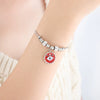 Wholesale Women's Devil's Eye Titanium Steel Bracelet With Geometric Design And Inlaid Zircon Electroplating