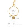 Wholesale Women's Devil's Eye Titanium Steel Bracelet With Geometric Design And Inlaid Zircon Electroplating
