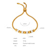 Wholesale Women's Devil's Eye Titanium Steel Bracelet With Geometric Design And Inlaid Zircon Electroplating