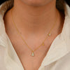 Wholesale Women's Diamond Heartshaped 925 Silver Cross Chain Necklace