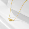 Wholesale Women's Diamond Inlaid 925 Silver Heartshaped Cross Chain Necklace