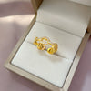 Wholesale Women's Diamond Pig Nose Open Ring With Crown Pattern Made Of Brass And Cartoon Style