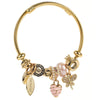 Wholesale Women's Diamondencrusted Geometric Butterfly Adjustable Bracelet Made Of Alloy Pearl And Stainless Steel