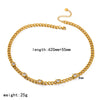 Wholesale Women's Diamondencrusted Love Jewelry Set Stainless Steel Cuban Chain Electroplated Bracelet Necklace Earrings Accessories