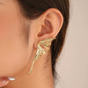 Wholesale Women's Diecast Electroplated Animal Butterfly Asymmetric Earrings