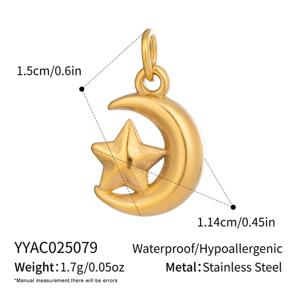 Wholesale Women's Diy Jewelry Pendant Ocean Style Seahorse Koi Conch Stainless Steel Electroplated Waterproof And Non Fading With Animal Patterns