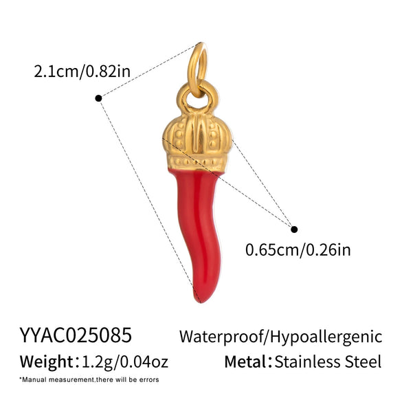 Wholesale Women's Diy Jewelry Pendant Ocean Style Seahorse Koi Conch Stainless Steel Electroplated Waterproof And Non Fading With Animal Patterns