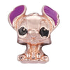 Wholesale Women's Diy Loose Beads Bracelet With Cartoon Animal Pendant Made Of Alloy Metal With Totem Pattern And Electroplating Treatment
