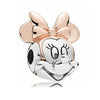 Wholesale Women's Diy Loose Beads Bracelet With Cartoon Animal Pendant Made Of Alloy Metal With Totem Pattern And Electroplating Treatment