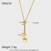 Wholesale Women's Double Heart Pendant Yshaped Adjustable Stainless Steel And Titanium Steel Necklace With Electroplating Design