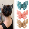Wholesale Women's Double Layer Hollow Butterfly Claw Clip Hairpin Jewelry Ps Material Baking Varnish Treatment
