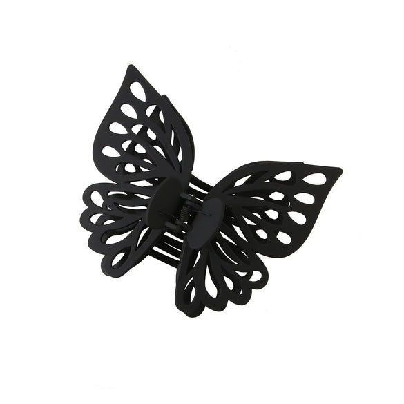 Wholesale Women's Double Layer Hollow Butterfly Claw Clip Hairpin Jewelry Ps Material Baking Varnish Treatment