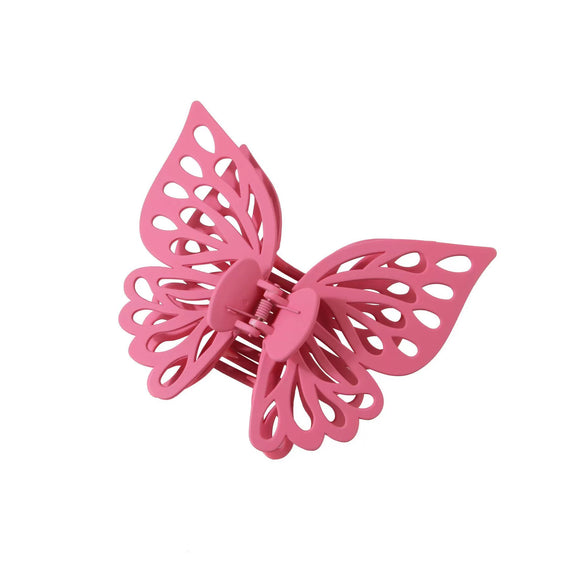 Wholesale Women's Double Layer Hollow Butterfly Claw Clip Hairpin Jewelry Ps Material Baking Varnish Treatment
