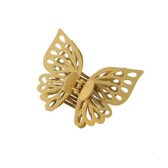 Wholesale Women's Double Layer Hollow Butterfly Claw Clip Hairpin Jewelry Ps Material Baking Varnish Treatment