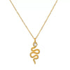 Wholesale Women's Double Layer Overlapping Sun Moon Devil's Eye Snake Necklace In Titanium Steel With Geometric Pattern And 18K True Gold Color Electroplated Finish