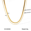 Wholesale Women's Double Layer Snake Bone Stainless Steel Necklace With Geometric Style And Electroplating