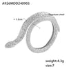 Wholesale Women's Double Layer Snake Ring 316L Stainless Steel 18K Gold Plated Geometric Animal Zodiac Hand Jewelry