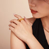 Wholesale Women's Double Layer Snake Ring 316L Stainless Steel 18K Gold Plated Geometric Animal Zodiac Hand Jewelry