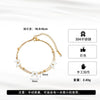 Wholesale Women's Doublelayer Beaded Chain Jewelry With Geometric Butterfly Pendant Electroplated Stainless Steel Original Design