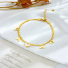 Wholesale Women's Doublelayer Chain Anklet Stainless Steel Love Pendant Accessories