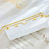 Wholesale Women's Doublelayer Chain Anklet Stainless Steel Love Pendant Accessories