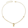 Wholesale Women's Doublelayer Heart Pendant Stainless Steel Goldplated Necklace With Vacuum Plating In The Furnace Minimalist Style