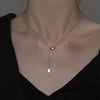 Wholesale Women's Drop Shape Titanium Steel Electroplated Fashion Geometry Ochain Necklace