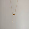 Wholesale Women's Drop Shape Titanium Steel Electroplated Fashion Geometry Ochain Necklace