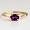Wholesale Women's Eggshaped Colorful Diamond Zircon Ring Goldplated Brass Jewelry