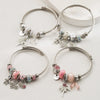 Wholesale Women's Electroplated Alloy And Stainless Steel Butterfly And Bear Pattern Bracelet